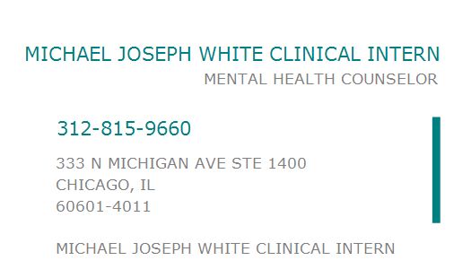 Joseph White's NPI Number and Credentials