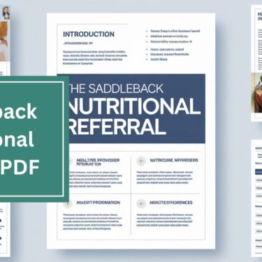 Saddleback Nutritional Referral PDF