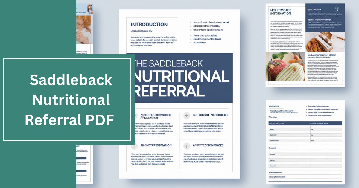 Saddleback Nutritional Referral PDF