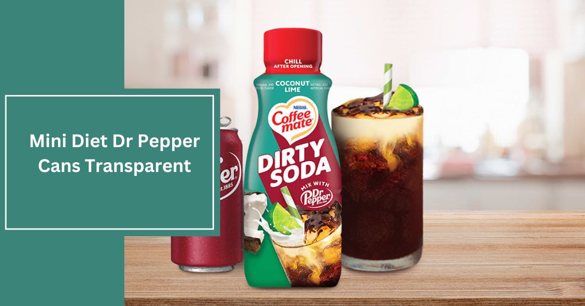 Mini Diet Dr Pepper Cans Transparent